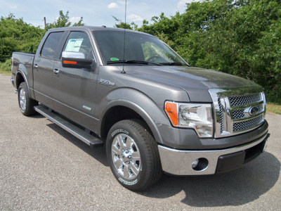 ford f 150 2012 gray lariat gasoline 6 cylinders 2 wheel drive automatic 37087