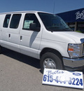 ford e series cargo 2012 white van e 250 flex fuel 8 cylinders rear wheel drive automatic 37087