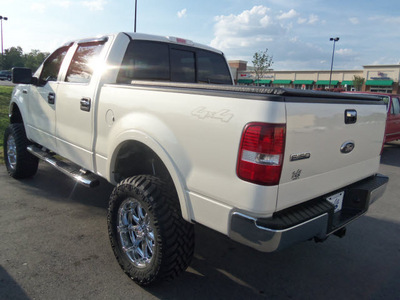 ford f 150 2008 white lariat flex fuel 8 cylinders 4 wheel drive automatic 37087