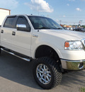 ford f 150 2008 white lariat flex fuel 8 cylinders 4 wheel drive automatic 37087