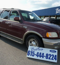 ford expedition 2001 dk  red suv eddie bauer gasoline 8 cylinders rear wheel drive automatic 37087