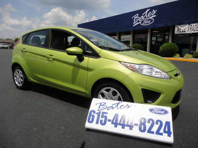 ford fiesta 2011 lt  green hatchback se gasoline 4 cylinders front wheel drive automatic 37087