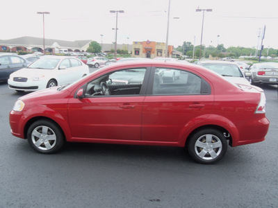 chevrolet aveo 2010 red sedan lt gasoline 4 cylinders front wheel drive automatic 37087
