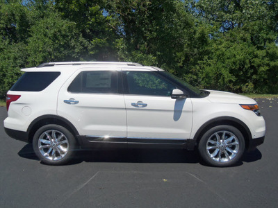 ford explorer 2013 white suv limited flex fuel 6 cylinders 4 wheel drive automatic 37087