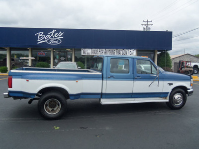 ford f 350 1993 blue xlt gasoline 8 cylinders rear wheel drive 4 speed with overdrive 37087