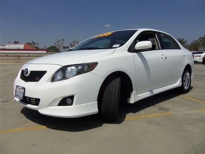 toyota corolla 2009 white sedan s gasoline 4 cylinders front wheel drive automatic 90241