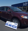 ford edge 2011 maroon limited gasoline 6 cylinders front wheel drive automatic 37087