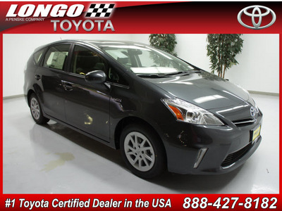 toyota prius v 2012 gray wagon three hybrid 4 cylinders front wheel drive automatic 91731
