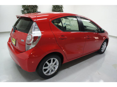 toyota prius c 2012 red hatchback four hybrid 4 cylinders front wheel drive automatic 91731
