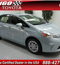 toyota prius v 2012 lt  gray wagon three hybrid 4 cylinders front wheel drive automatic 91731