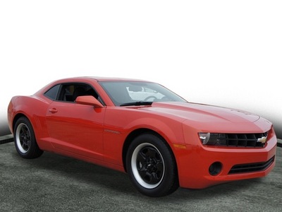 chevrolet camaro 2012 orange coupe ls gasoline 6 cylinders rear wheel drive automatic with overdrive 77037