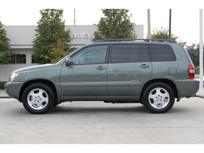 toyota highlander 2007 lt  green suv gasoline 6 cylinders front wheel drive automatic 77002