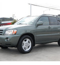 toyota highlander 2007 lt  green suv gasoline 6 cylinders front wheel drive automatic 77002