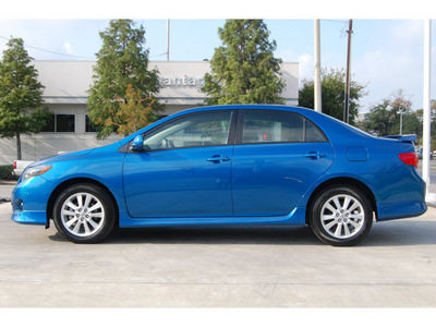 toyota corolla 2010 blue sedan s gasoline 4 cylinders front wheel drive automatic 77002