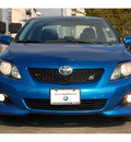 toyota corolla 2010 blue sedan s gasoline 4 cylinders front wheel drive automatic 77002