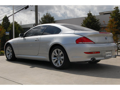 bmw 6 series 2008 silver coupe 650i gasoline 8 cylinders rear wheel drive automatic 77002