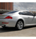 bmw 6 series 2008 silver coupe 650i gasoline 8 cylinders rear wheel drive automatic 77002
