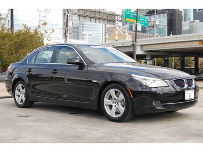 bmw 5 series 2008 black sedan 535i gasoline 6 cylinders rear wheel drive automatic 77002