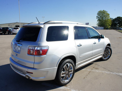 gmc acadia 2012 silver suv denali gasoline 6 cylinders front wheel drive 6 speed automatic 76206