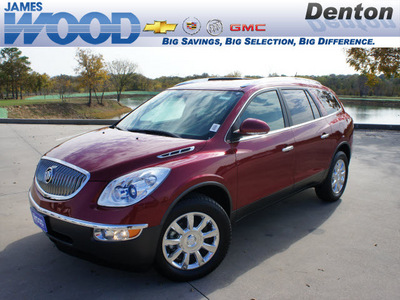 buick enclave 2012 red suv leather gasoline 6 cylinders front wheel drive 6 speed automatic 76206