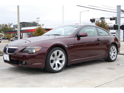 bmw 6 series 2006 dk  red coupe 650i gasoline 8 cylinders rear wheel drive automatic 77002