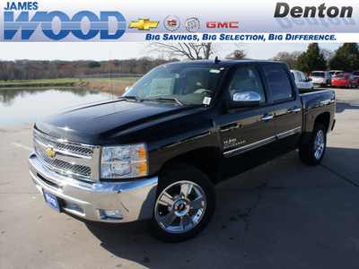 chevrolet silverado 1500 2012 black lt flex fuel 8 cylinders 2 wheel drive 6 speed automatic 76206