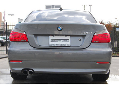 bmw 5 series 2009 dk  gray sedan 535i gasoline 6 cylinders rear wheel drive automatic 77002