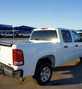 gmc sierra 1500 2012 white sle flex fuel 8 cylinders 2 wheel drive 6 speed automatic 76206