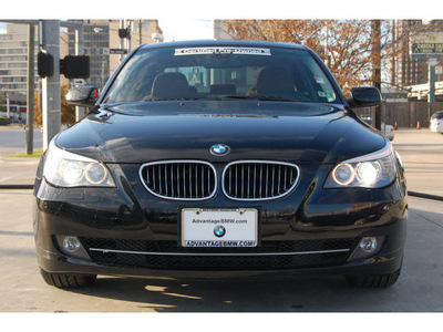 bmw 5 series 2009 black sedan 535i gasoline 6 cylinders rear wheel drive automatic 77002