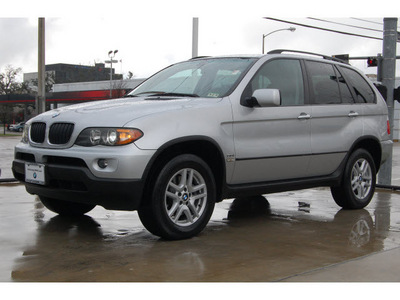 bmw x5 2005 silver suv 3 0i gasoline 6 cylinders all whee drive automatic 77002