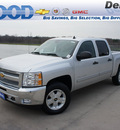 chevrolet silverado 1500 2012 silver lt flex fuel 8 cylinders 4 wheel drive 6 speed automatic 76206