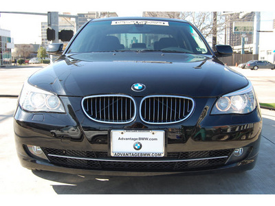 bmw 5 series 2009 black sedan 535i gasoline 6 cylinders rear wheel drive automatic 77002