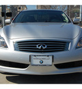 infiniti g37 2008 silver coupe gasoline 6 cylinders rear wheel drive automatic 77002