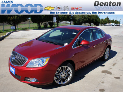 buick verano 2012 red sedan leather group gasoline 4 cylinders front wheel drive automatic 76206