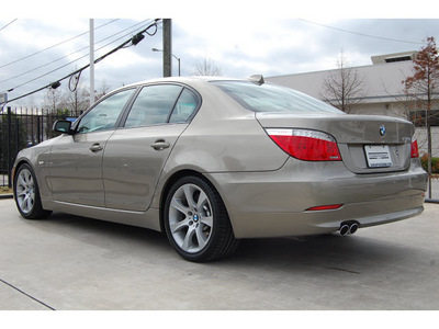 bmw 5 series 2009 lt  brown sedan 535i gasoline 6 cylinders rear wheel drive automatic 77002