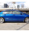 honda civic 2007 blue sedan si gasoline 4 cylinders front wheel drive 6 speed manual 77002