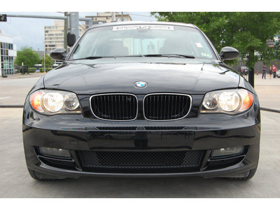 bmw 1 series 2008 black coupe 128i gasoline 6 cylinders rear wheel drive automatic 77002