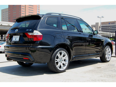 bmw x3 2008 black suv 3 0si gasoline 6 cylinders all whee drive automatic 77002