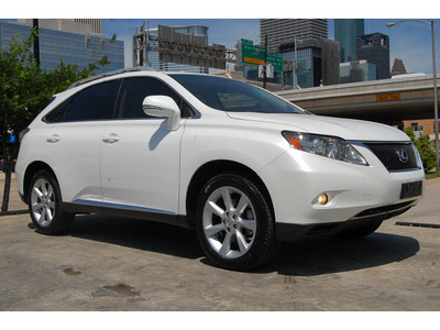 lexus rx 350 2010 white suv gasoline 6 cylinders front wheel drive automatic 77002