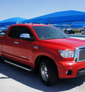 toyota tundra 2010 dk  red limited gasoline 8 cylinders 2 wheel drive 6 speed automatic 76206