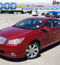 buick lacrosse 2012 red sedan premium 2 gasoline 6 cylinders front wheel drive 6 speed automatic 76206