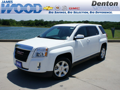 gmc terrain 2012 white suv sle 1 flex fuel 4 cylinders front wheel drive 6 speed automatic 76206