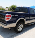 ford f 150 2009 blue king ranch flex fuel 8 cylinders 4 wheel drive 6 speed automatic 76206