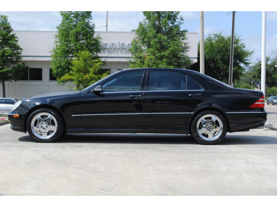 mercedes benz s class 2001 black sedan s55 amg gasoline 8 cylinders rear wheel drive automatic 77002