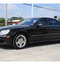 mercedes benz s class 2001 black sedan s55 amg gasoline 8 cylinders rear wheel drive automatic 77002