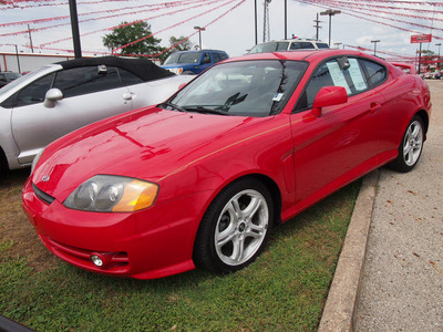 hyundai tiburon 2004 red coupe gt v6 gasoline 6 cylinders front wheel drive automatic 77301