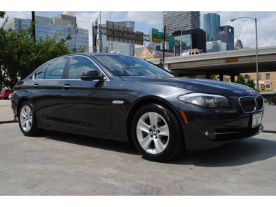 bmw 5 series 2011 black sedan 528i gasoline 6 cylinders rear wheel drive automatic 77002