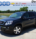 gmc acadia 2012 black suv slt 1 gasoline 6 cylinders front wheel drive 6 speed automatic 76206