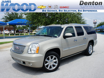 gmc yukon xl 2007 gold suv denali gasoline 8 cylinders all whee drive 6 speed automatic 76206