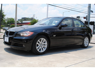 bmw 3 series 2006 black sedan 325i gasoline 6 cylinders rear wheel drive automatic 77002